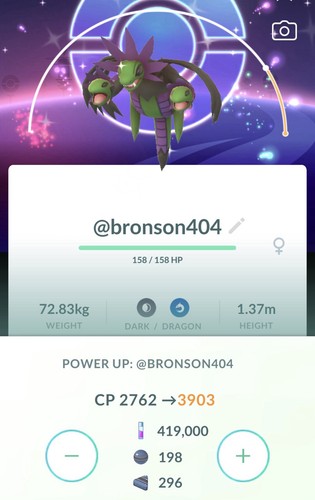 Livello shiny hydreigon - livello, 50