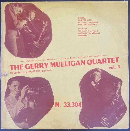 Gerry mulligan quartet vol 1 - quartet,